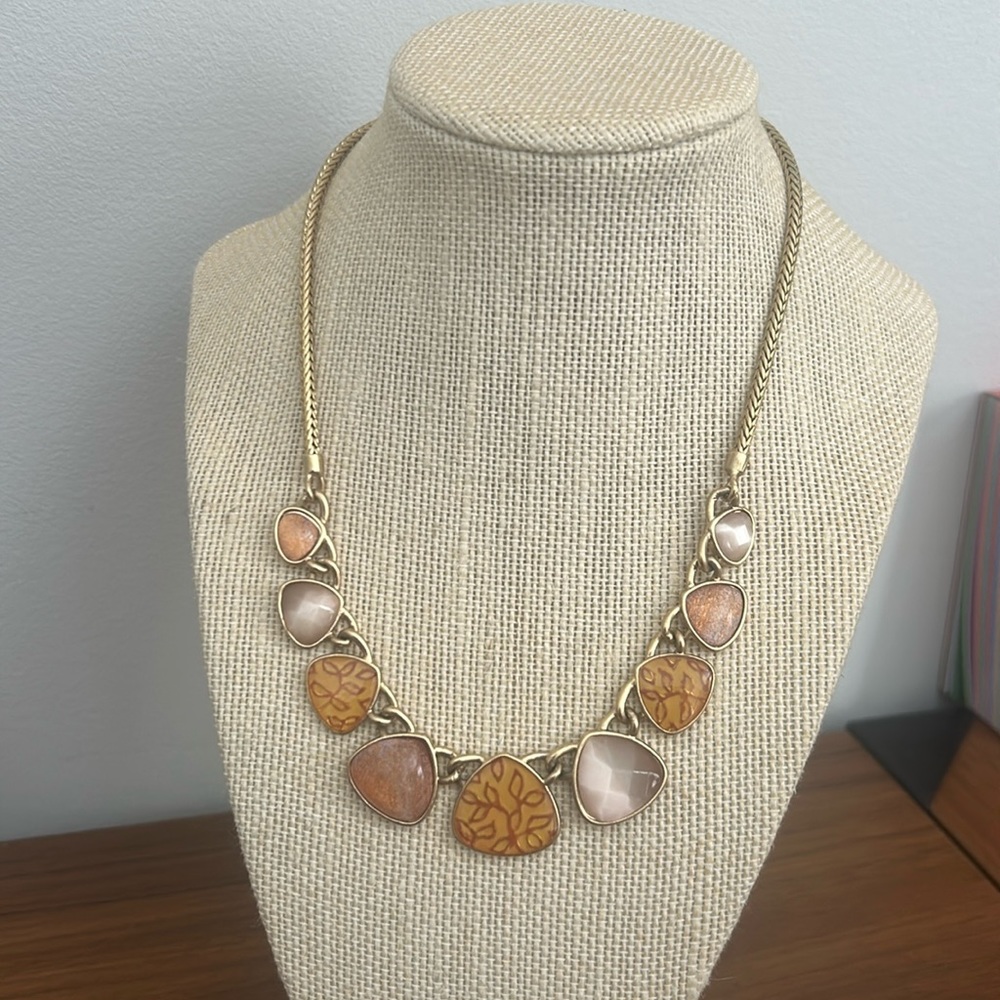 Warm Tone Chunky Collar Necklace